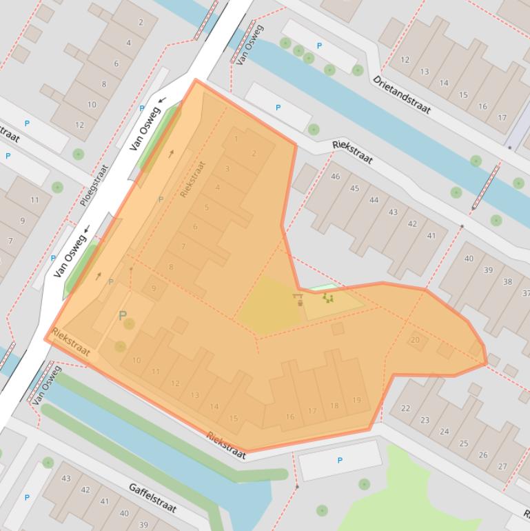 Kaart van postcodegebied 1445HN.