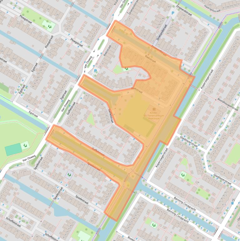 Kaart van postcodegebied 1445HP.