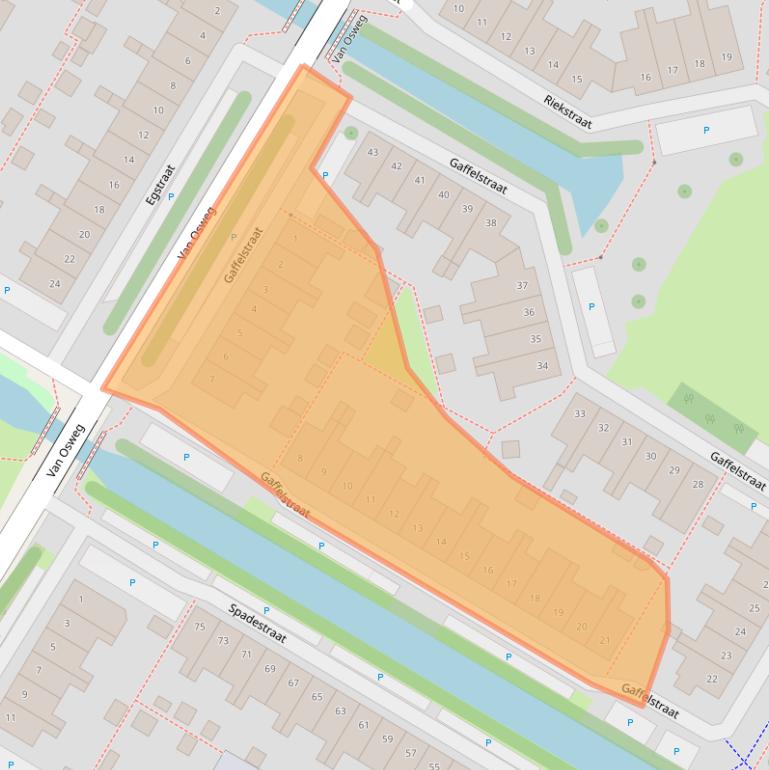 Kaart van postcodegebied 1445HR.