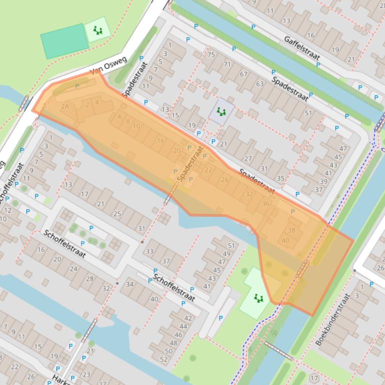 Kaart van postcodegebied 1445JC.