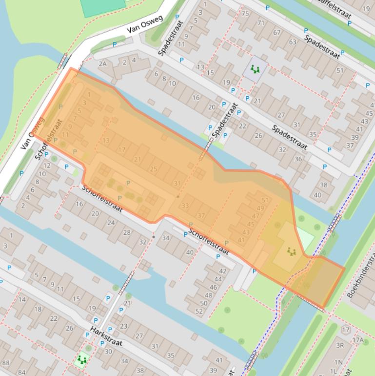 Kaart van postcodegebied 1445JD.