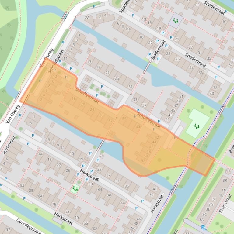 Kaart van postcodegebied 1445JE.