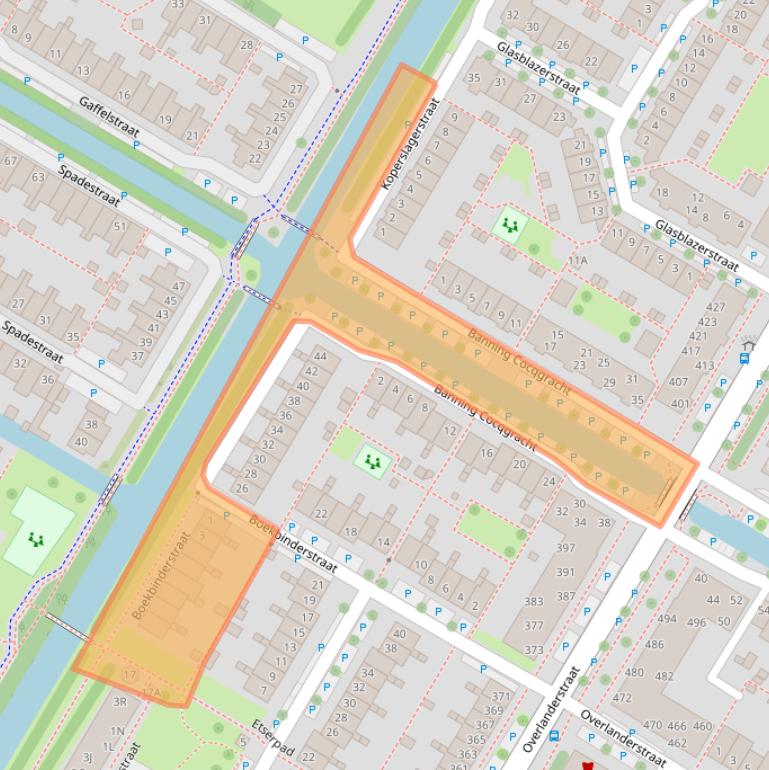 Kaart van postcodegebied 1445JS.