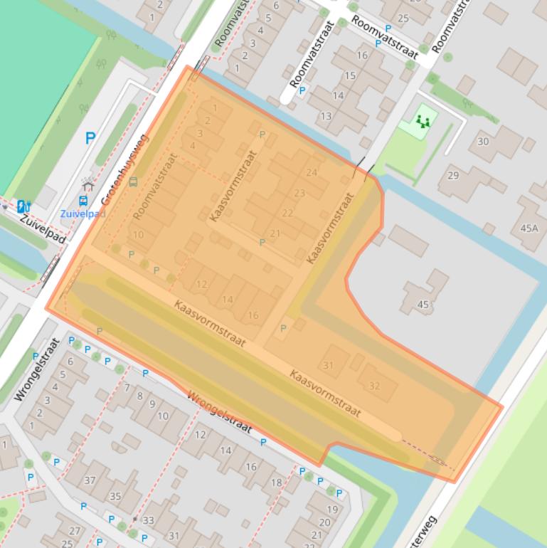 Kaart van postcodegebied 1445LD.