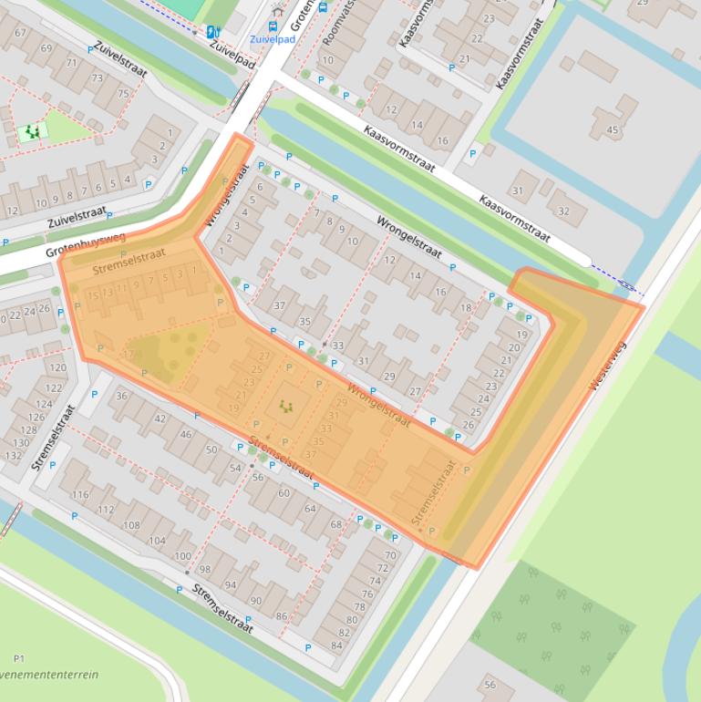 Kaart van postcodegebied 1445MA.