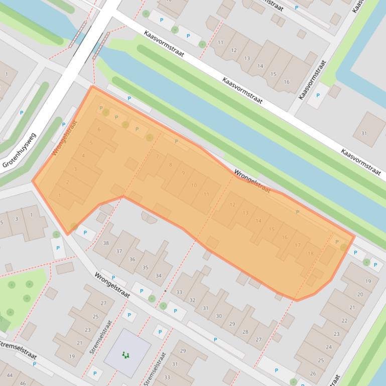 Kaart van postcodegebied 1445ME.