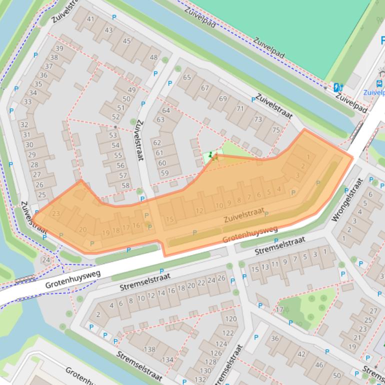 Kaart van postcodegebied 1445MH.