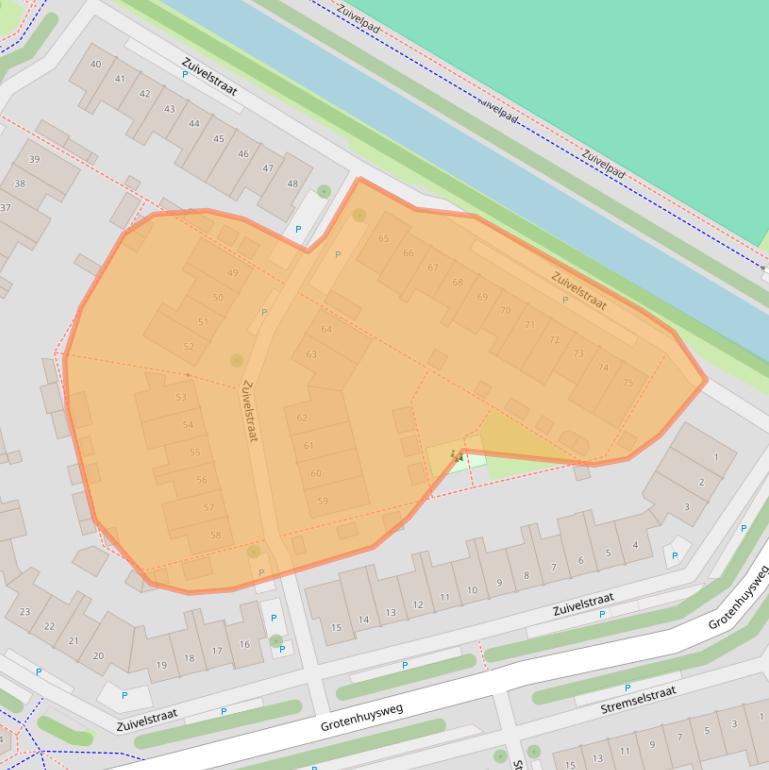 Kaart van postcodegebied 1445MK.
