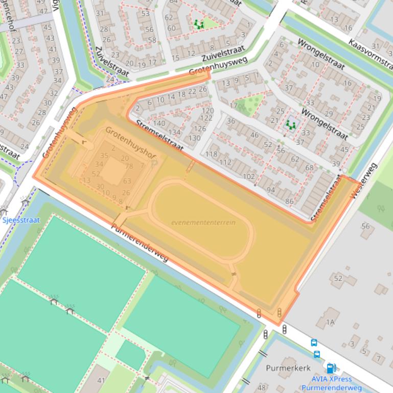 Kaart van postcodegebied 1445MM.