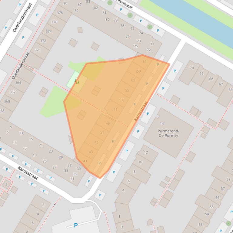 Kaart van postcodegebied 1445MN.