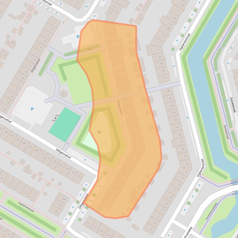 Kaart van postcodegebied 1445MP.