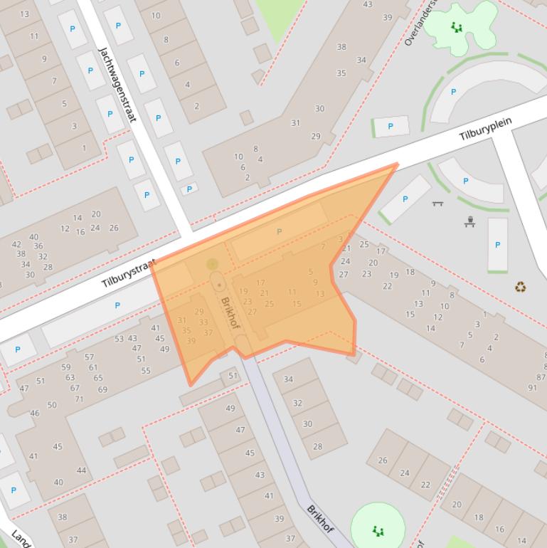 Kaart van postcodegebied 1445NA.