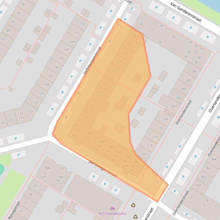 Kaart van postcodegebied 1445NN.