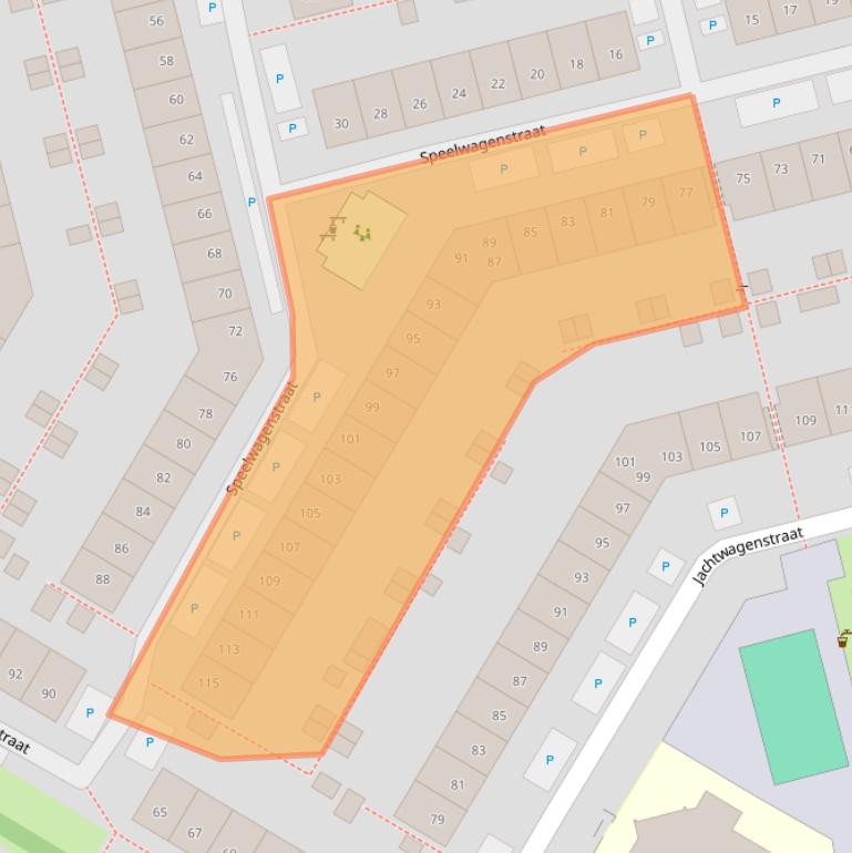 Kaart van postcodegebied 1445PE.