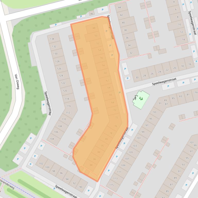 Kaart van postcodegebied 1445PH.