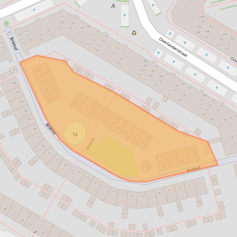 Kaart van postcodegebied 1445PV.