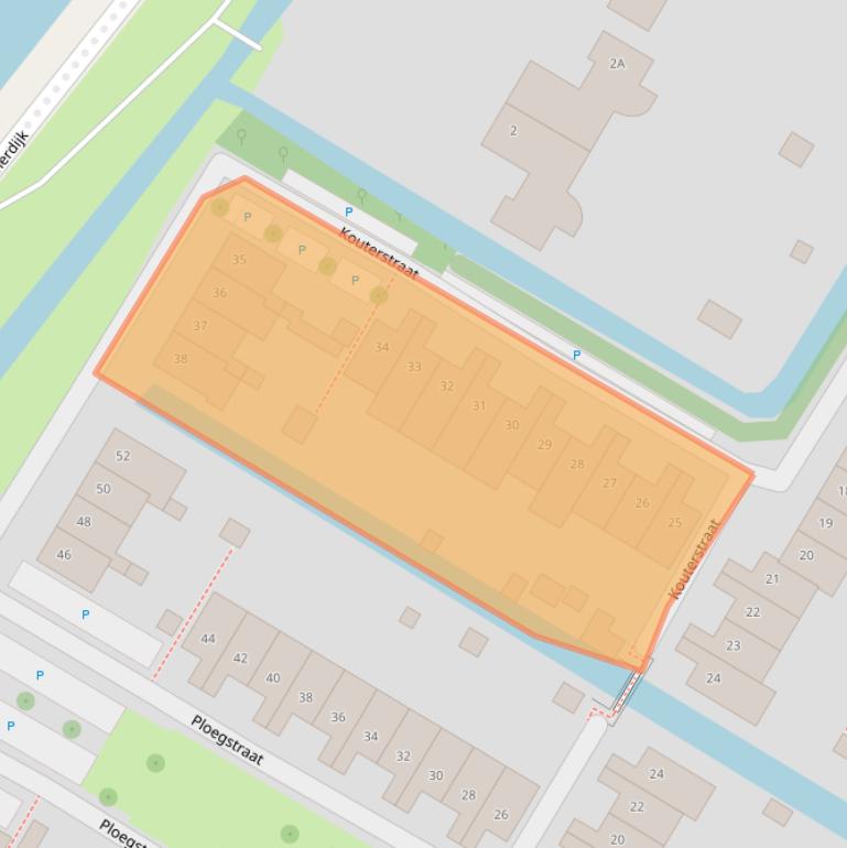 Kaart van postcodegebied 1445RX.