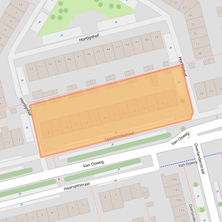 Kaart van postcodegebied 1445SC.