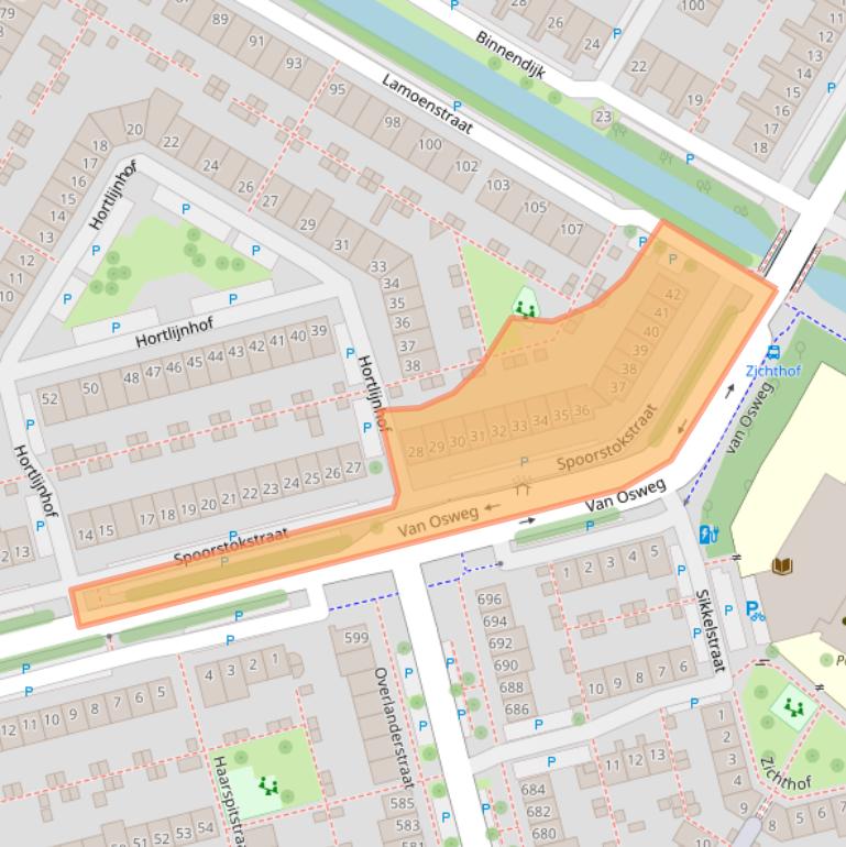Kaart van postcodegebied 1445SE.