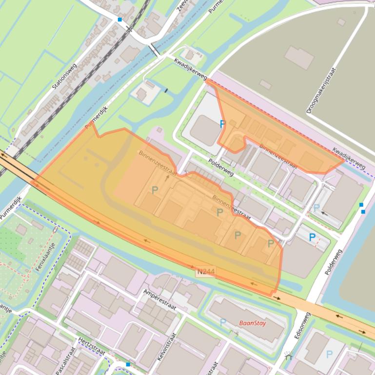 Kaart van postcodegebied 1446AB.