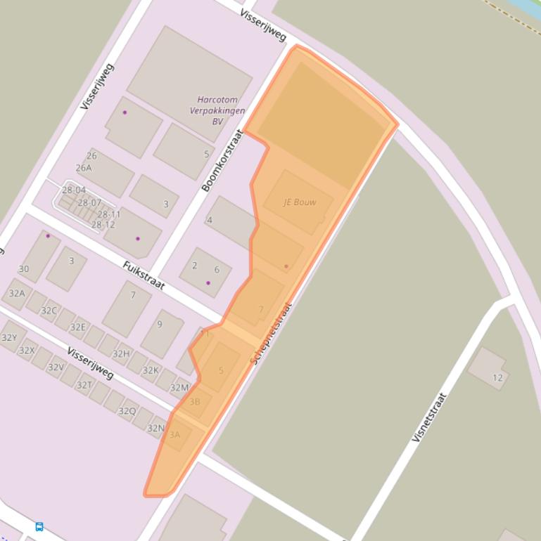 Kaart van postcodegebied 1446AL.