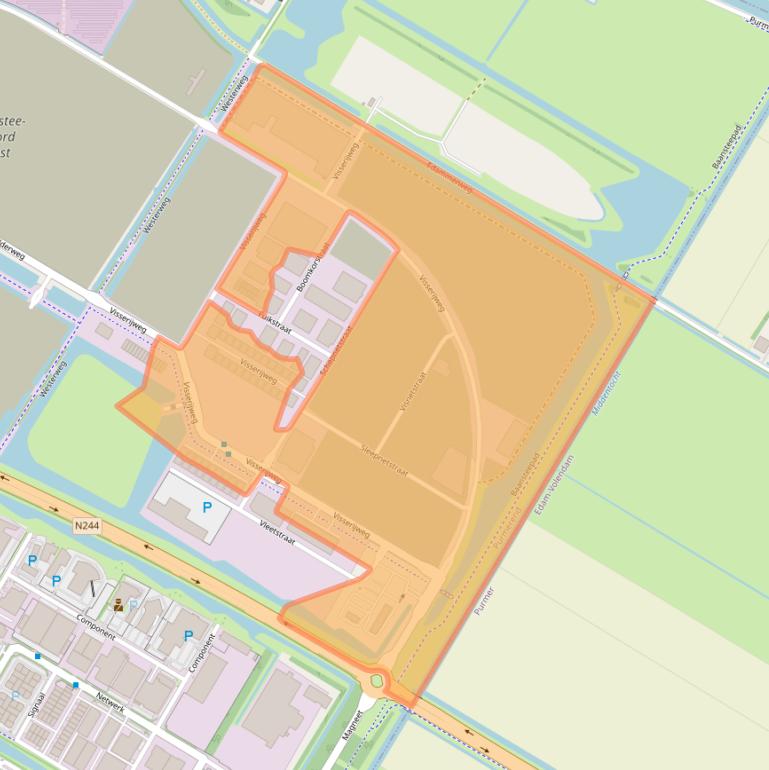 Kaart van postcodegebied 1446AR.
