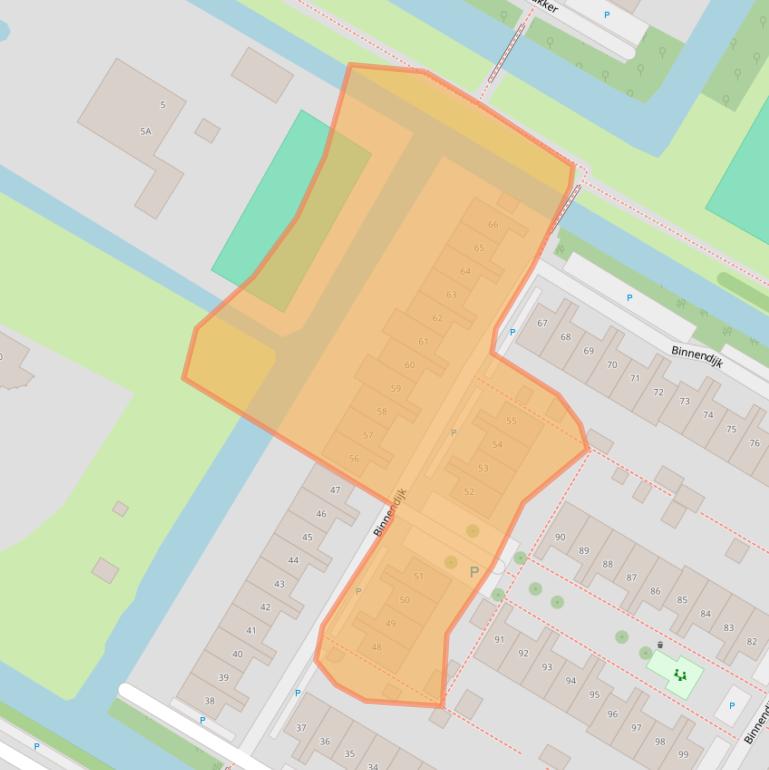 Kaart van postcodegebied 1446BC.