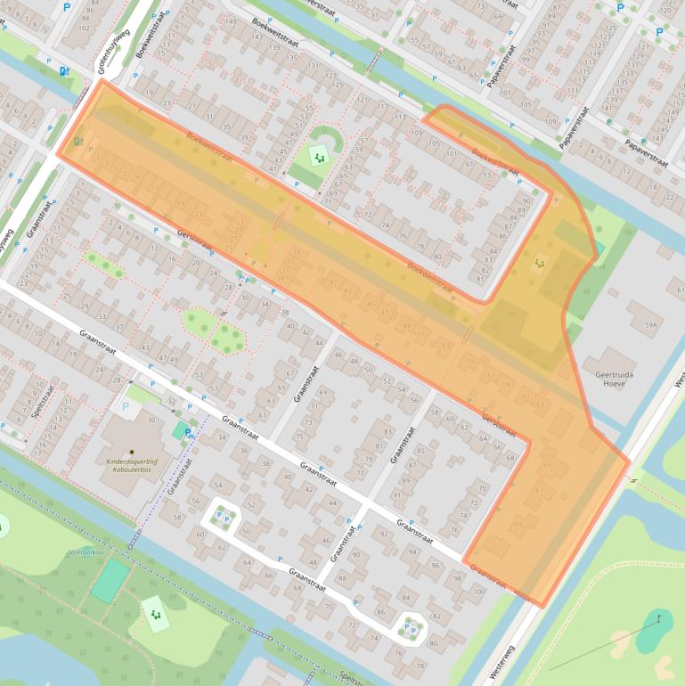 Kaart van postcodegebied 1446CR.