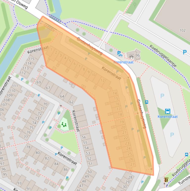 Kaart van postcodegebied 1446DL.