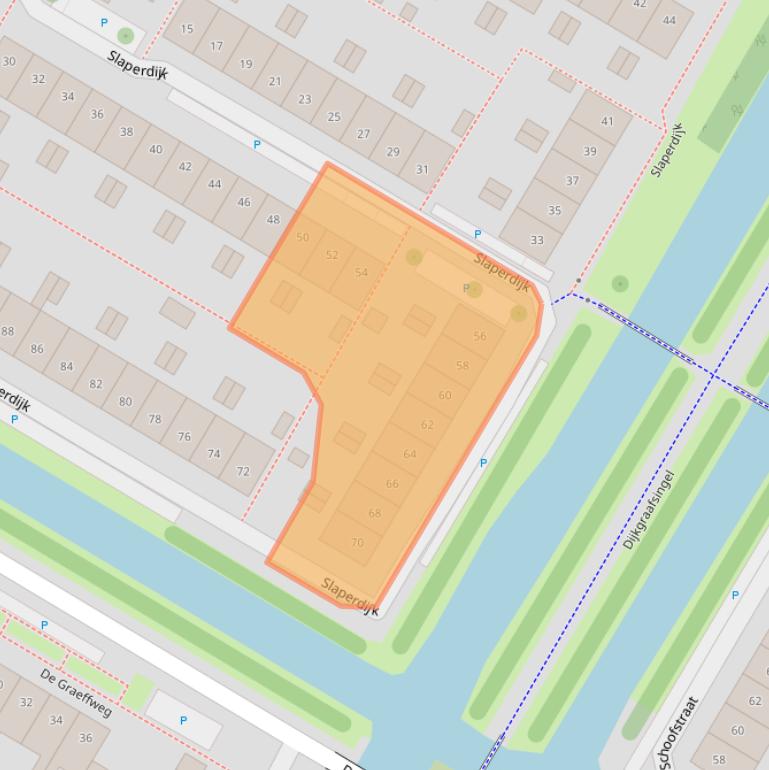 Kaart van postcodegebied 1446EE.