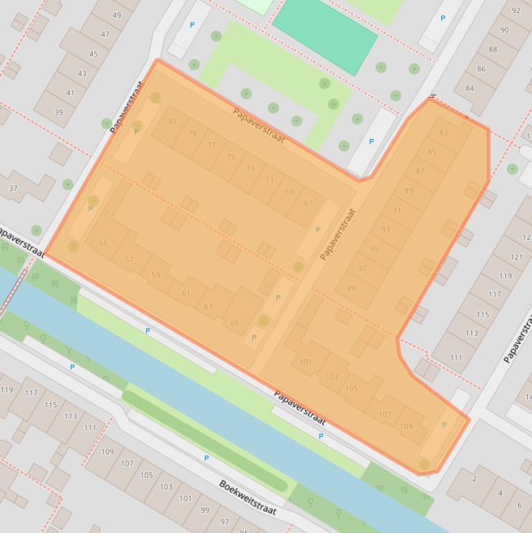 Kaart van postcodegebied 1446EM.