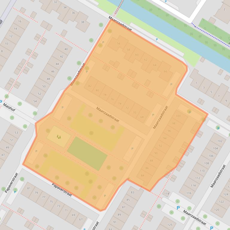 Kaart van postcodegebied 1446ET.