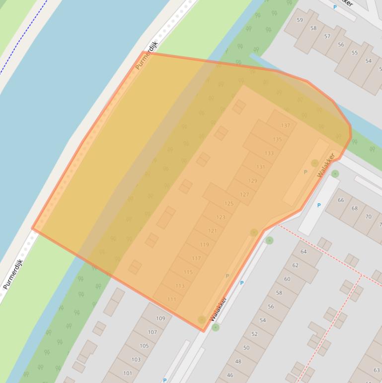 Kaart van postcodegebied 1446GE.