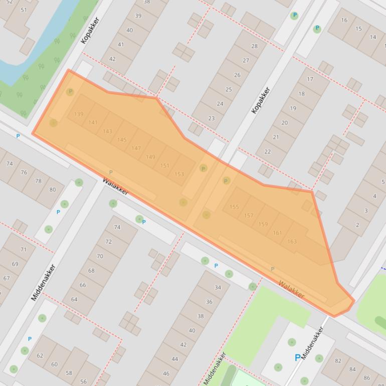 Kaart van postcodegebied 1446GG.