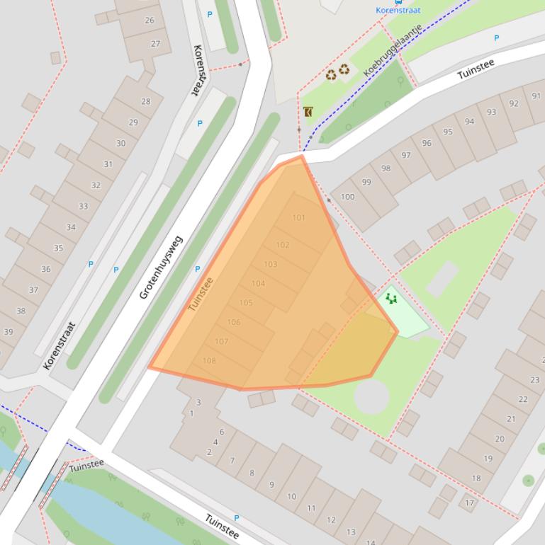 Kaart van postcodegebied 1446HK.