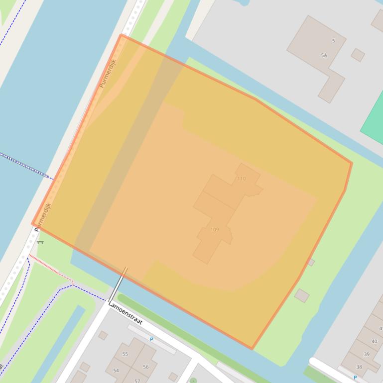 Kaart van postcodegebied 1446SX.