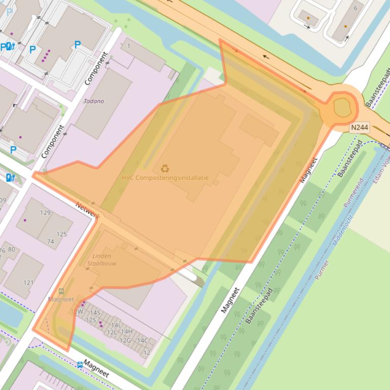 Kaart van postcodegebied 1446SZ.