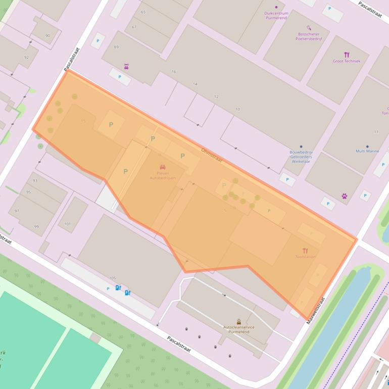 Kaart van postcodegebied 1446TC.