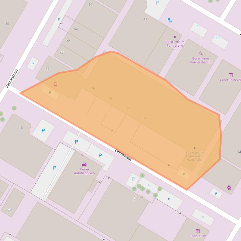 Kaart van postcodegebied 1446TD.