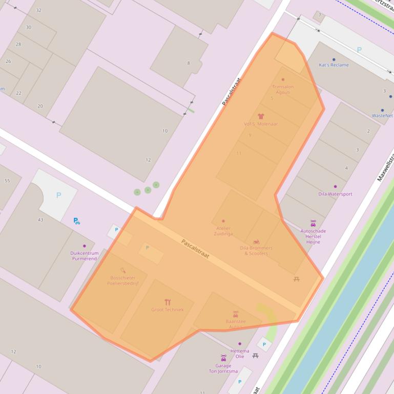 Kaart van postcodegebied 1446TH.