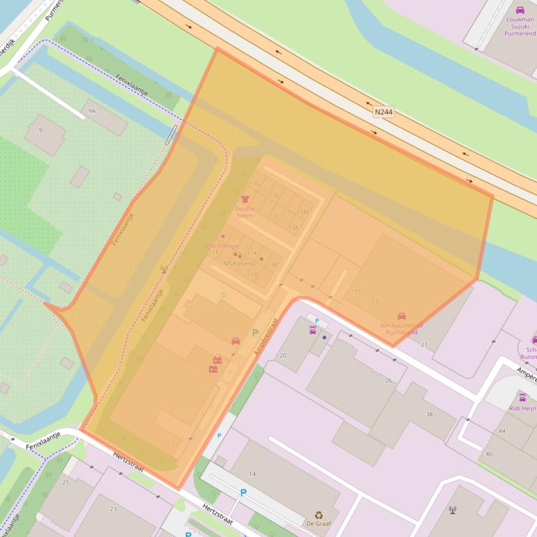 Kaart van postcodegebied 1446TP.