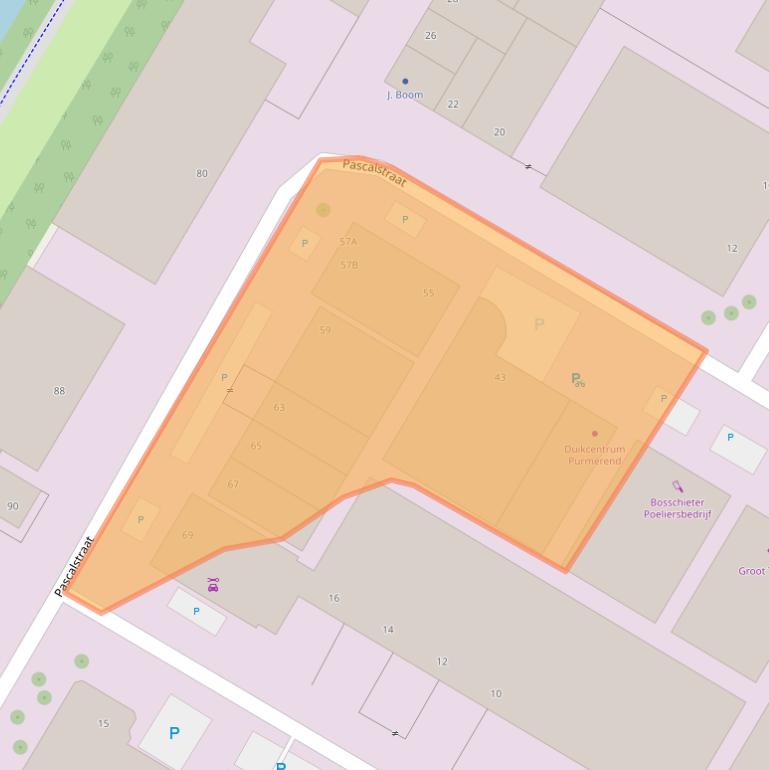 Kaart van postcodegebied 1446TV.