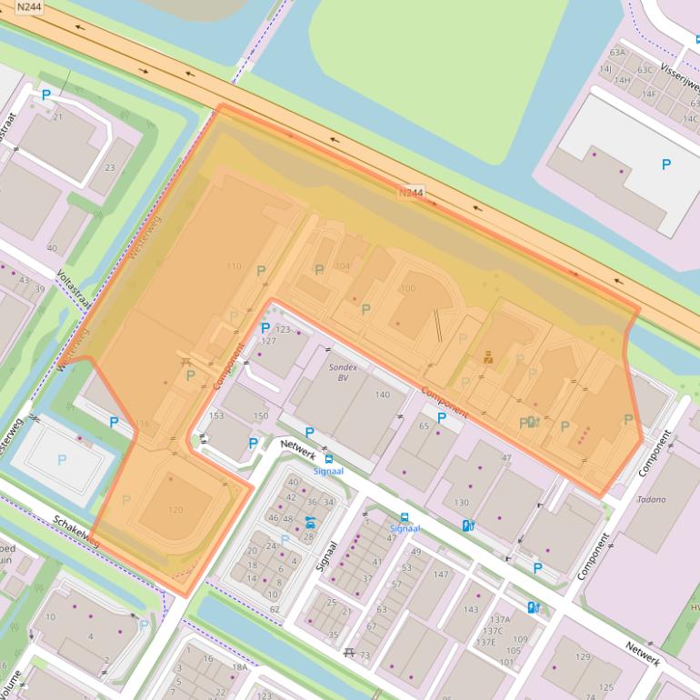 Kaart van postcodegebied 1446WP.
