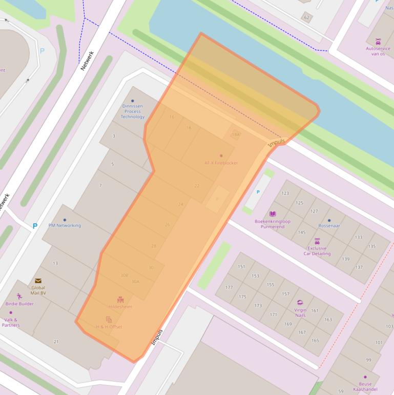 Kaart van postcodegebied 1446WX.