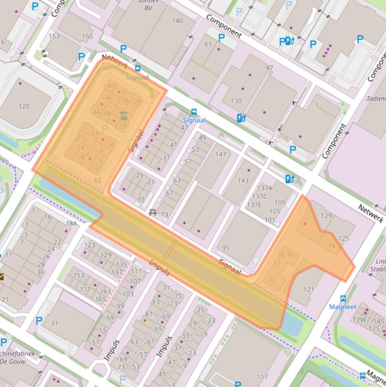 Kaart van postcodegebied 1446XA.