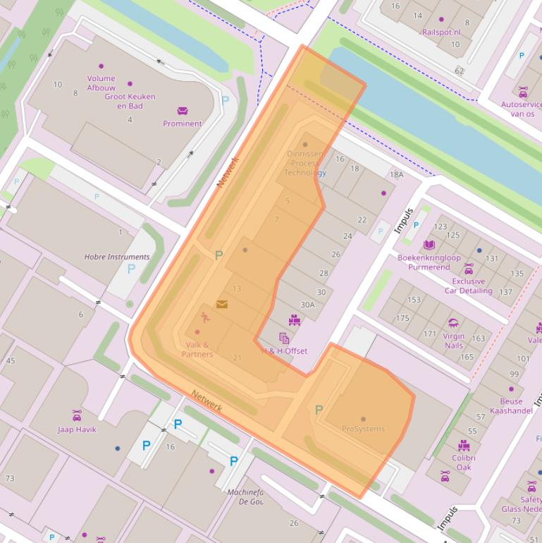 Kaart van postcodegebied 1446XB.