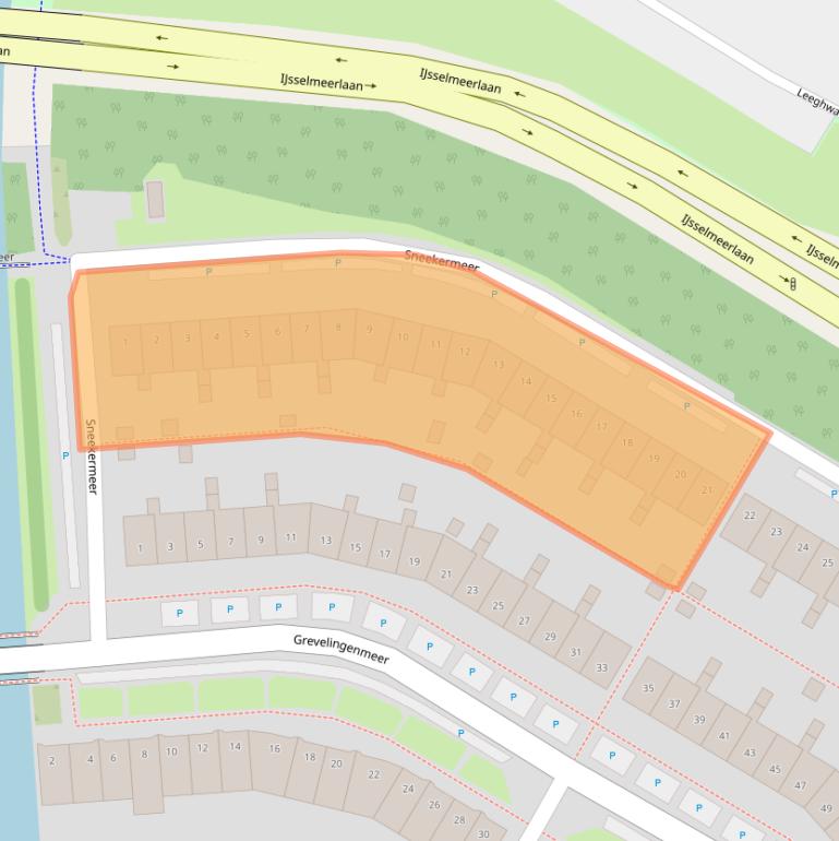 Kaart van postcodegebied 1447AG.