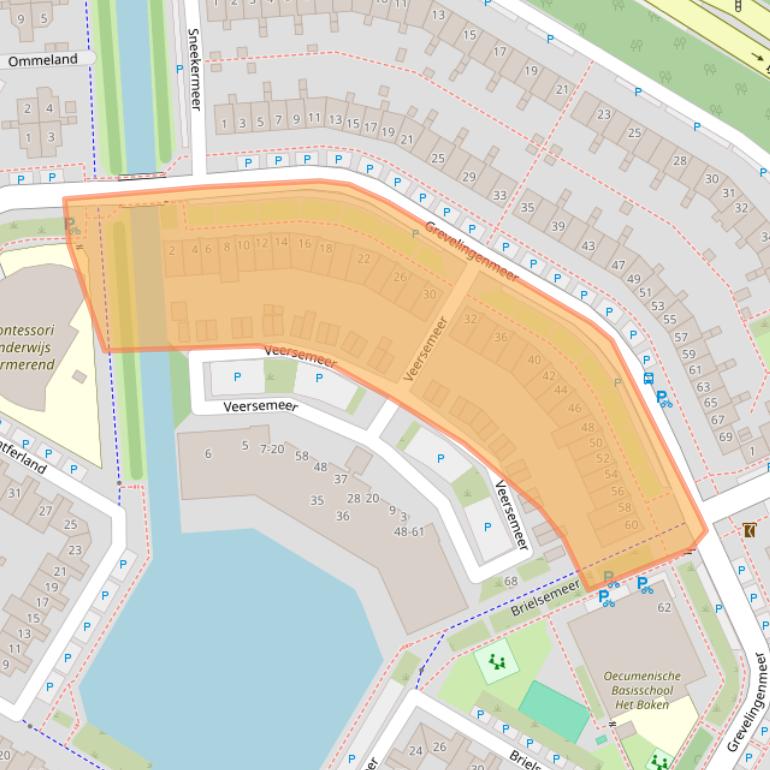 Kaart van postcodegebied 1447AR.