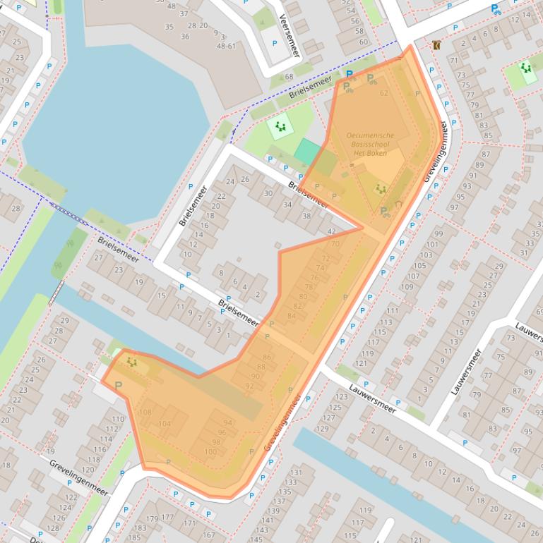 Kaart van postcodegebied 1447AS.