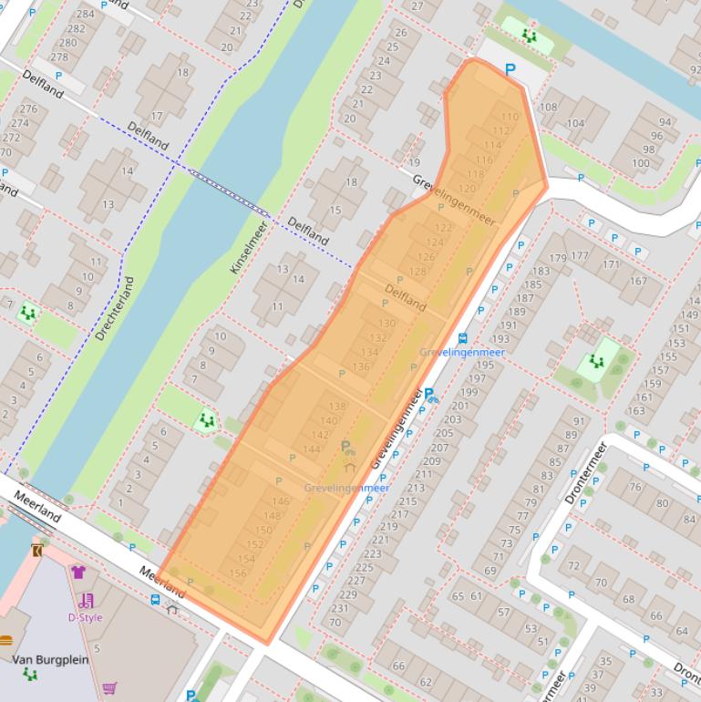 Kaart van postcodegebied 1447AT.